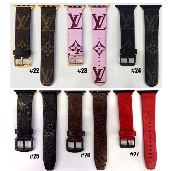 Luxury de igner leather watch band for iwatch 38mm 22mm 42mm 24mm ize band wri tband for apple watch watchband 27 tlye
Luxury de igner leather watch band for iwatch 38mm 22mm 42mm 24mm ize band wri tband for apple watch watchband 27 tlye