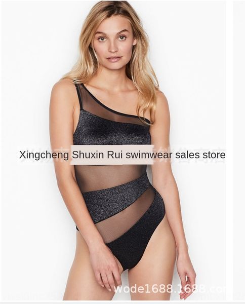 mabxd 2020 solid color single shoulder mesh stitching women's one-piece 2020 solid color single swimsuit shoulder mesh stitching women, White;black
mabxd 2020 solid color single shoulder mesh stitching women's one-piece 2020 solid color single swimsuit shoulder mesh stitching women, White;black