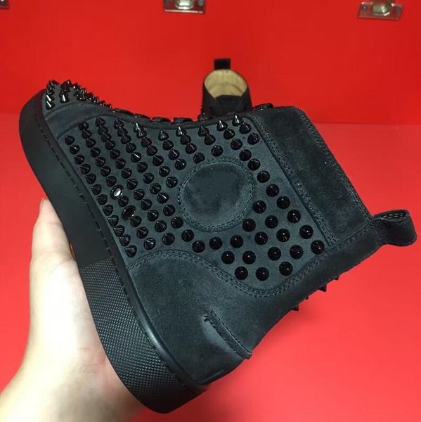Original Box Red Bottom Sneakers For Men Women Red Bottom Spike Shoes Fashion Luxury Designer Shoes High Top Leather Wedding Party Shoes
Original Box Red Bottom Sneakers For Men Women Red Bottom Spike Shoes Fashion Luxury Designer Shoes High Top Leather Wedding Party Shoes