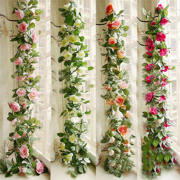 stock 2.6m artificial silk rose flower leaf vine garland plants home wedding favor garden decor multi-colour green sapphire blue
stock 2.6m artificial silk rose flower leaf vine garland plants home wedding favor garden decor multi-colour green sapphire blue