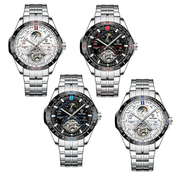 automatic men's six-needle mechanical watch fashion large dial men's watch multi-function waterproof, Slivery;brown
automatic men's six-needle mechanical watch fashion large dial men's watch multi-function waterproof, Slivery;brown