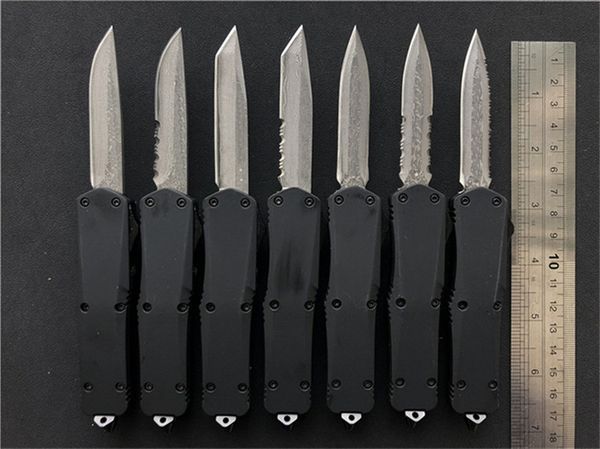 Small A07 Damascus Knife Dual Action Automatic Knives Zinc Aluminum Handle EDC Tactical Pocket Knife Camping Gear Tools J12M F
Small A07 Damascus Knife Dual Action Automatic Knives Zinc Aluminum Handle EDC Tactical Pocket Knife Camping Gear Tools J12M F