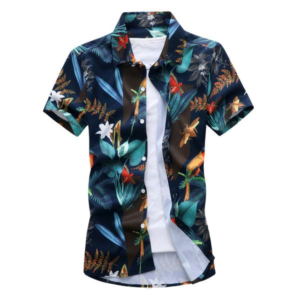 men's short sleeve shirts hawaiian style flower plant print luxury 2020 summer mens fashion slim fit shirt large size 5xl 4xl, White;black
men's short sleeve shirts hawaiian style flower plant print luxury 2020 summer mens fashion slim fit shirt large size 5xl 4xl, White;black