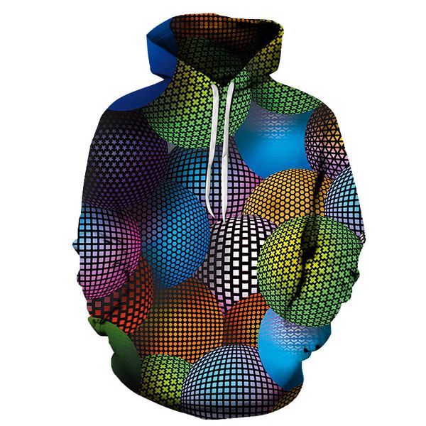 new 2020 virtual ball 3d hoodies for men and women with rounded necks and loose hoodies, Black
new 2020 virtual ball 3d hoodies for men and women with rounded necks and loose hoodies, Black