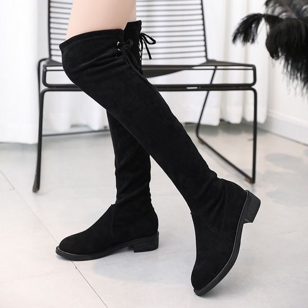 autumn winter women casual over-the-knee boots shoes women ladies round toe comfort flats warm thigh high snow boots woman mujer, Black
autumn winter women casual over-the-knee boots shoes women ladies round toe comfort flats warm thigh high snow boots woman mujer, Black