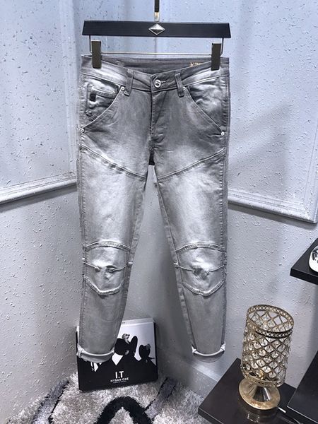 новое прибытие mens конструктора jeans vintage fold панели темных mens моды стиль hole джинсы тонкого мотоцикл байкер причинной мужской hip, Blue
новое прибытие mens конструктора jeans vintage fold панели темных mens моды стиль hole джинсы тонкого мотоцикл байкер причинной мужской hip, Blue