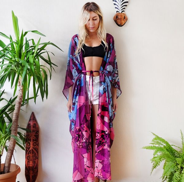 women ladies marbling kimono long blouse cardigan chiffon long sleeve loose beach boho bikini cover up summer clothing, White
women ladies marbling kimono long blouse cardigan chiffon long sleeve loose beach boho bikini cover up summer clothing, White