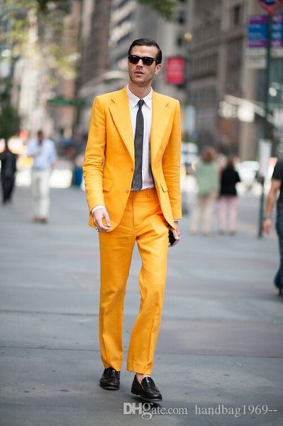 two buttons yellow groom tuxedos groomsmen notch lapel man blazer mens wedding suits (jacket+pants+tie) d:6, Black;gray
two buttons yellow groom tuxedos groomsmen notch lapel man blazer mens wedding suits (jacket+pants+tie) d:6, Black;gray