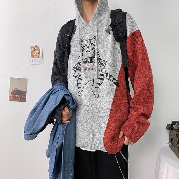 2019spring and autumn new korean version of the loose sweater lazy wind hooded casual fashion pullover jacket red / yellow -3xl, White;black
2019spring and autumn new korean version of the loose sweater lazy wind hooded casual fashion pullover jacket red / yellow -3xl, White;black