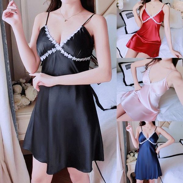 pyjamas ladies patchwork satin wire unlined nightwear fashion womens satin sleepwear babydoll lingerie nightdress #w, Black;red
pyjamas ladies patchwork satin wire unlined nightwear fashion womens satin sleepwear babydoll lingerie nightdress #w, Black;red