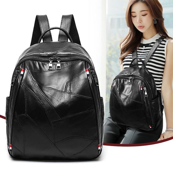 new style backpack women's bag wear-resistant backpack breathable solid color waterproof school bag travel
new style backpack women's bag wear-resistant backpack breathable solid color waterproof school bag travel