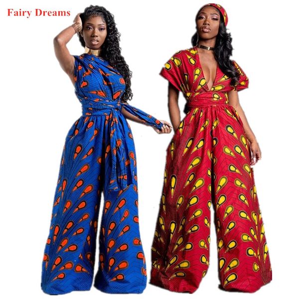 women african jumpsuits traditional print summer african clothing dashiki ankara bandage trousers multiple wear batik pants 2020, Red
women african jumpsuits traditional print summer african clothing dashiki ankara bandage trousers multiple wear batik pants 2020, Red