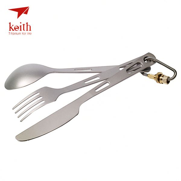 3 in 1 titanium sporks spoon fork knife cutlery sets with carabiner outdoor camping picnic tableware keith ti5310
3 in 1 titanium sporks spoon fork knife cutlery sets with carabiner outdoor camping picnic tableware keith ti5310