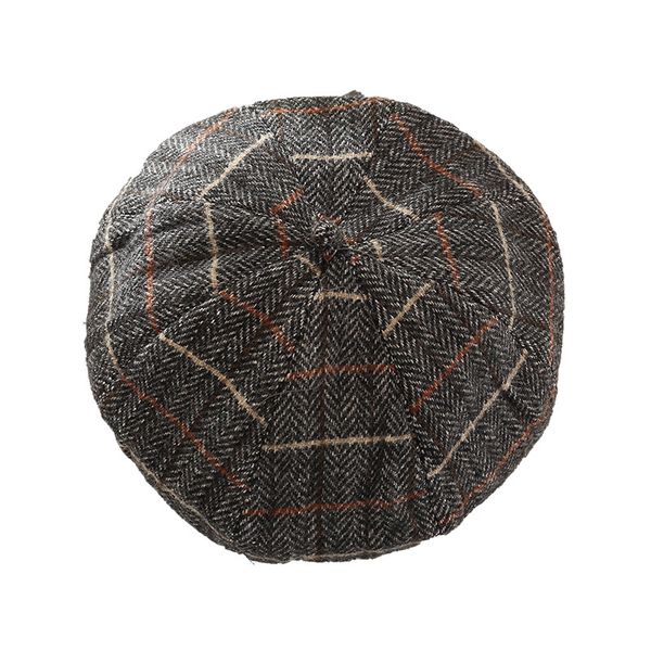new autumn and winter female sweet breathable retro literary and artistic painter hat temperament wild lattice octagonal hat, Blue;gray
new autumn and winter female sweet breathable retro literary and artistic painter hat temperament wild lattice octagonal hat, Blue;gray