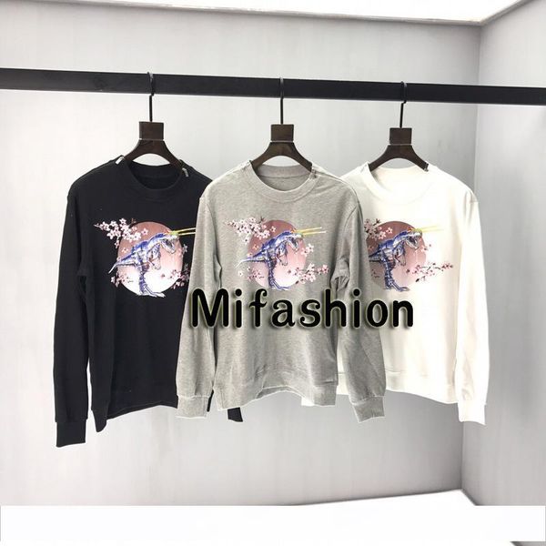 19ss luxury autumn winter europe paris robot dinosaurs flower shoulder zipper hoodies fashion men clothes pullover sweatshirt women hoody, Black
19ss luxury autumn winter europe paris robot dinosaurs flower shoulder zipper hoodies fashion men clothes pullover sweatshirt women hoody, Black