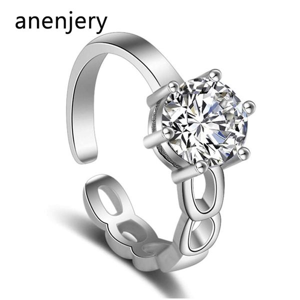 anenjery 925 sterling silver love wedding ring for women classic six zircon asymmetrical resizable ring anillos s-r56
anenjery 925 sterling silver love wedding ring for women classic six zircon asymmetrical resizable ring anillos s-r56