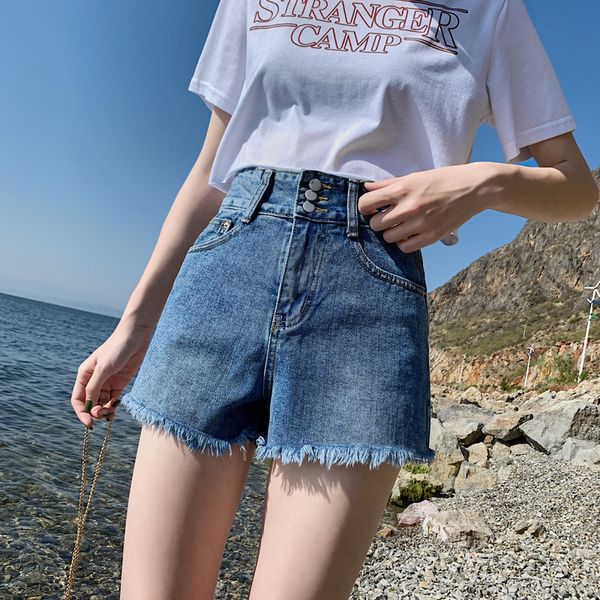 ripped burr denim shorts for women summer shorts women high waist loose casual denim female vintage tassel, White;black
ripped burr denim shorts for women summer shorts women high waist loose casual denim female vintage tassel, White;black