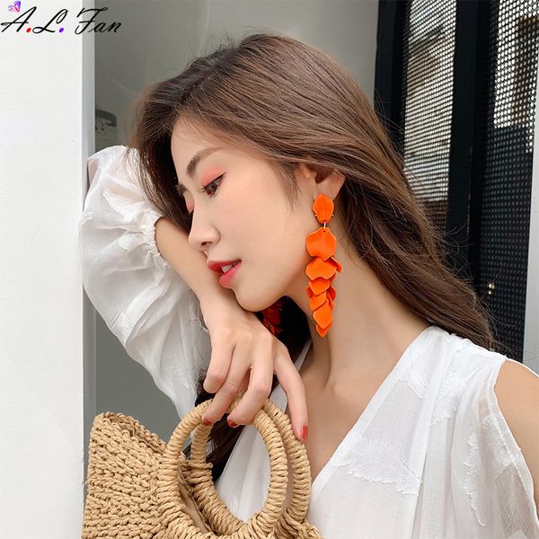 orange petal earrings exaggerated summer fresh wild long earrings holiday style irregular personality earrings african women, Silver
orange petal earrings exaggerated summer fresh wild long earrings holiday style irregular personality earrings african women, Silver
