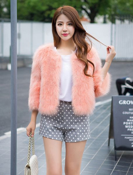 natural fur jackets women o neck 3/4 sleeve short design real fur coats outerwear 2018 new autumn winter collection, Black
natural fur jackets women o neck 3/4 sleeve short design real fur coats outerwear 2018 new autumn winter collection, Black