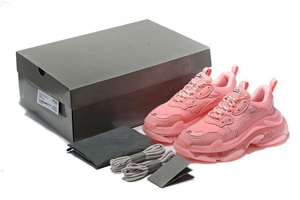 2019 new luxury paris triple s 3.0 crystal bottoms vintage height platform sneakers fashion women red golden grey designer casual shoes c27, Black 
2019 new luxury paris triple s 3.0 crystal bottoms vintage height platform sneakers fashion women red golden grey designer casual shoes c27, Black