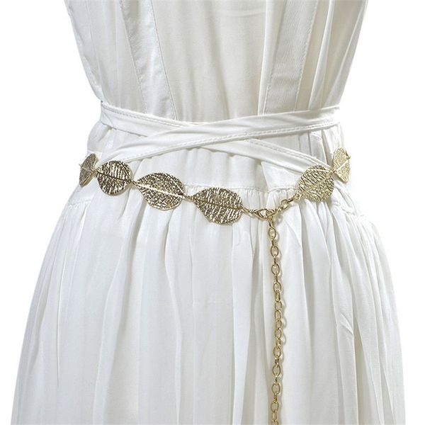 women leaf design belt metal leaves cummerbund clasp front stretch waistband gold silver elastic waist belt leaves chain, Black;brown
women leaf design belt metal leaves cummerbund clasp front stretch waistband gold silver elastic waist belt leaves chain, Black;brown
