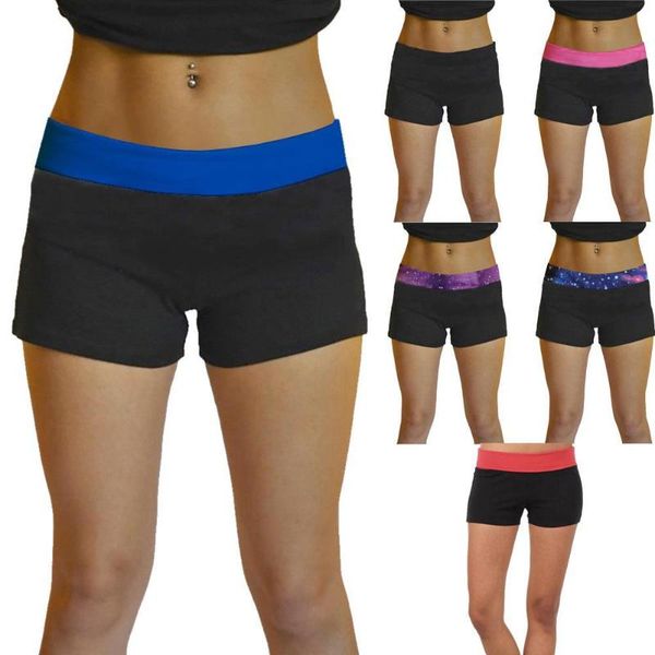women lady casual high waist running sports boards trousers running yoga shorts for jogging walking, Black;blue
women lady casual high waist running sports boards trousers running yoga shorts for jogging walking, Black;blue