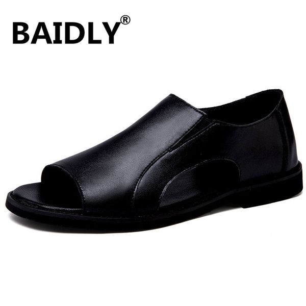 new men shoes summer leather sandals male outdoor beach sandals flat comfortable fashion breathable water trekking, Black
new men shoes summer leather sandals male outdoor beach sandals flat comfortable fashion breathable water trekking, Black