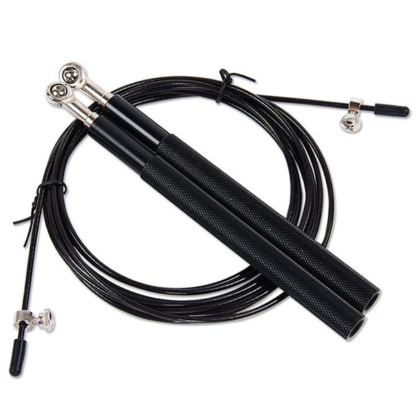 black aluminum jump rope crossfit corda 3m adjustable sports gym wire single skipping speed rope professional fitness training
black aluminum jump rope crossfit corda 3m adjustable sports gym wire single skipping speed rope professional fitness training
