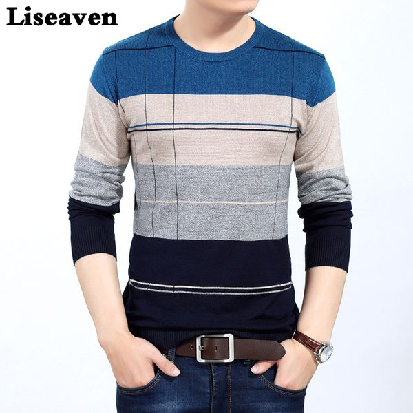 liseaven men striped sweater long sleeve pullover sweaters men's clothing pullovers, White;black
liseaven men striped sweater long sleeve pullover sweaters men's clothing pullovers, White;black