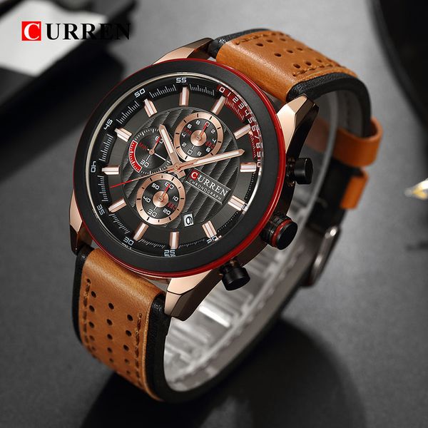 curren 2019 fashion watches men casual sports watch quartz analog wrist watches meski clock male hour relogio masculino, Slivery;brown
curren 2019 fashion watches men casual sports watch quartz analog wrist watches meski clock male hour relogio masculino, Slivery;brown