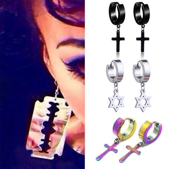 lnrrabc 1pcs new stainless steel ear earrings high circle women pendant punk round solid color fashion cross men gift, Silver
lnrrabc 1pcs new stainless steel ear earrings high circle women pendant punk round solid color fashion cross men gift, Silver