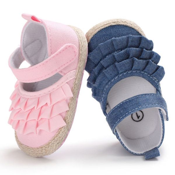 2019 brand new newborn infant baby girl summer kids shoes soft sole crib prewalker toddler anti-slip solid ruffled first walkers, Black;red
2019 brand new newborn infant baby girl summer kids shoes soft sole crib prewalker toddler anti-slip solid ruffled first walkers, Black;red