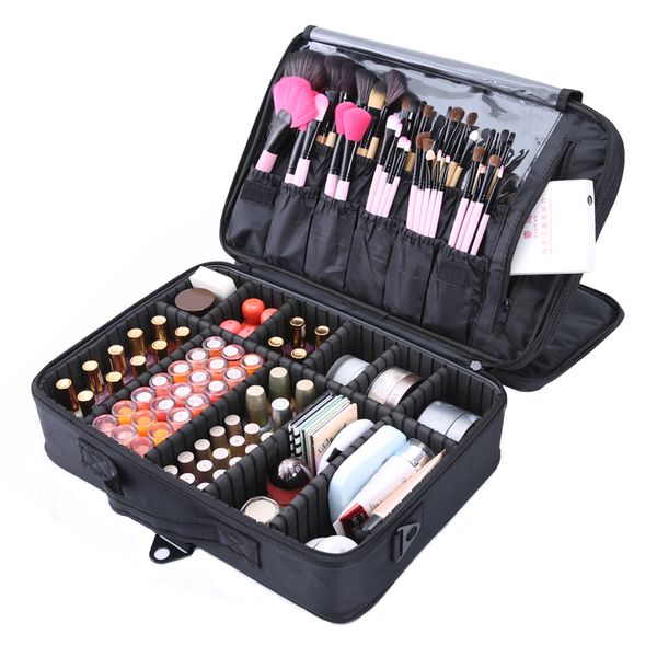 2019 professional makeup bag women cosmetic bags&case oxford female korean makeup box large capacity wash bags y190702, Black;red
2019 professional makeup bag women cosmetic bags&case oxford female korean makeup box large capacity wash bags y190702, Black;red