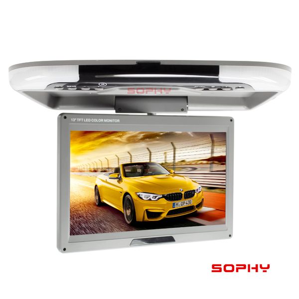 13 inch car roof mount monitor dc 12v dual video inputs flip down monitor tft lcd digital screen av function gray color sh1308
13 inch car roof mount monitor dc 12v dual video inputs flip down monitor tft lcd digital screen av function gray color sh1308