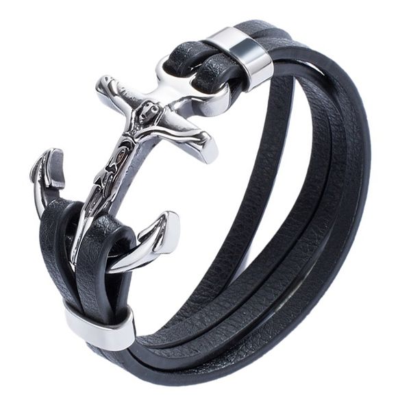 vintage men jewelry cross double layer leather bracelet stainless steel easy hook buckle charm bangles male wrist band gifts, Golden;silver
vintage men jewelry cross double layer leather bracelet stainless steel easy hook buckle charm bangles male wrist band gifts, Golden;silver