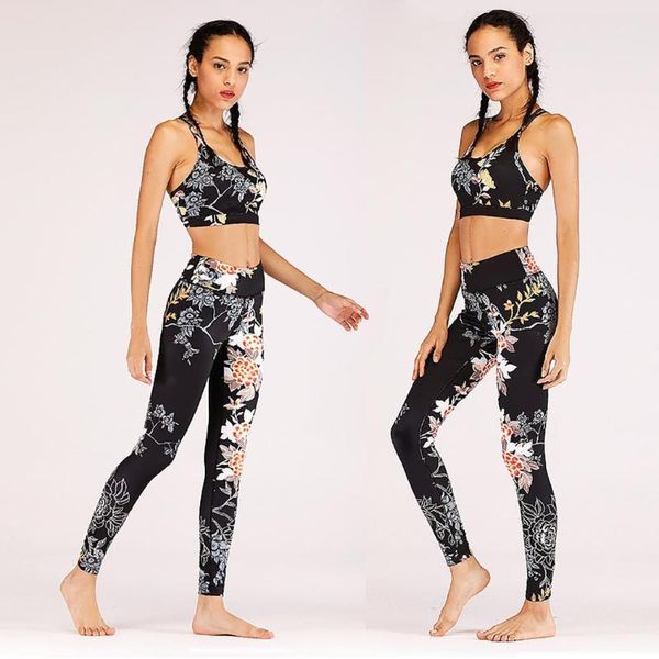 women fashion fitness clothes set printing sports, casual all seasons bra pants 2-pieces set tight-fitting, White;black
women fashion fitness clothes set printing sports, casual all seasons bra pants 2-pieces set tight-fitting, White;black