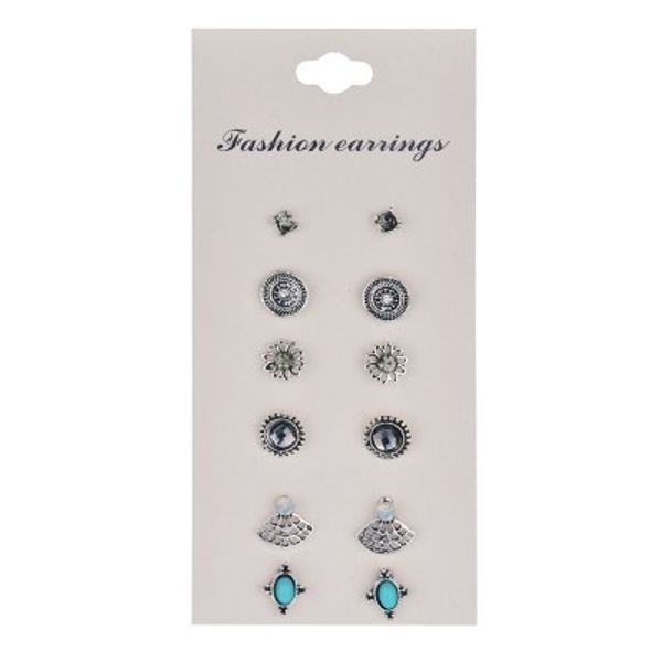 cute earring sets super value 6 pairs set round square ball alloy crystal stud earrings for women friend gifts e956, Golden;silver
cute earring sets super value 6 pairs set round square ball alloy crystal stud earrings for women friend gifts e956, Golden;silver