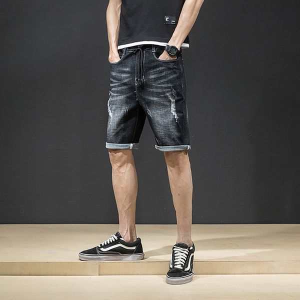 audwhale men's ripped denim shorts mid waist straight summer jeans shorts for men knee length casual men's, White;black
audwhale men's ripped denim shorts mid waist straight summer jeans shorts for men knee length casual men's, White;black