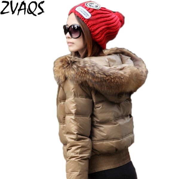 2018 new ladies short white down coats winter jackets women real raccoon fur collar hoodie parkas slim casacos feminino ym211, Black
2018 new ladies short white down coats winter jackets women real raccoon fur collar hoodie parkas slim casacos feminino ym211, Black