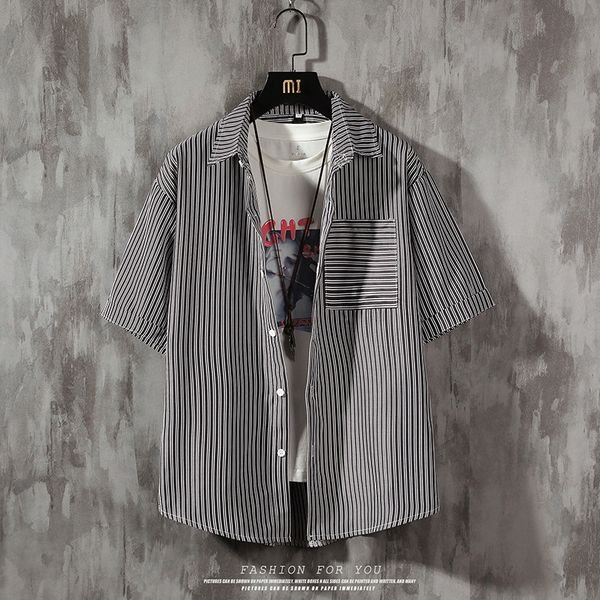 2020 men's shirt short sleeve lapel printed shirt men's hawaii, White;black
2020 men's shirt short sleeve lapel printed shirt men's hawaii, White;black