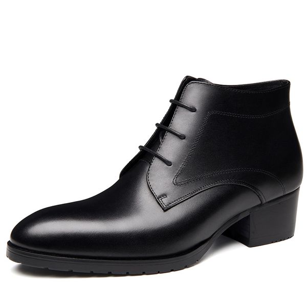 autumn winter new mens boots high heels business dress ankle boots shoes men round toe lace up fashion, Black
autumn winter new mens boots high heels business dress ankle boots shoes men round toe lace up fashion, Black