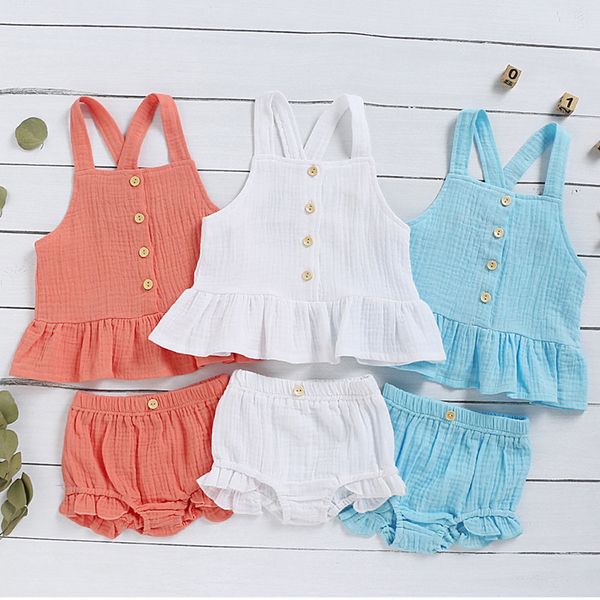 2020 baby summer clothing newborn kids baby boy girl clothes cotton&linen +shorts pants solid 2pcs sleeveless outfits sets t200707, White
2020 baby summer clothing newborn kids baby boy girl clothes cotton&linen +shorts pants solid 2pcs sleeveless outfits sets t200707, White