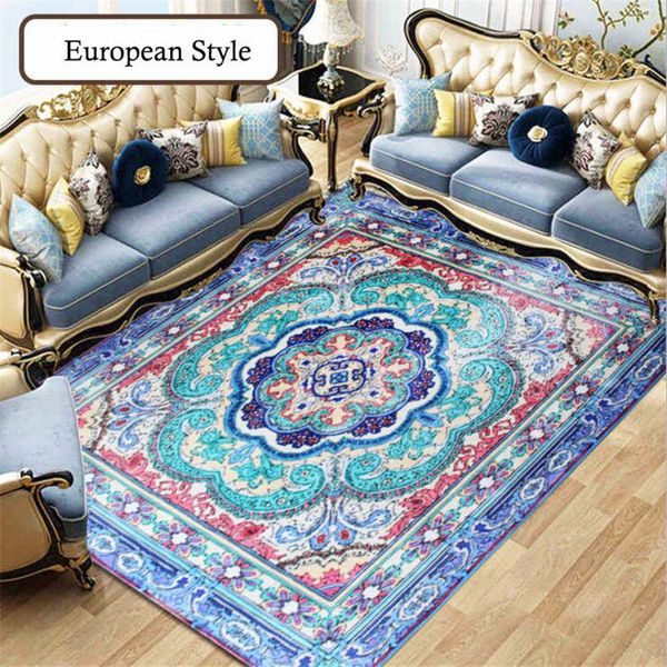 

2019 new soft european style carpets for living room bedroom kid room rugs home carpet floor door mat simple thicker area rug