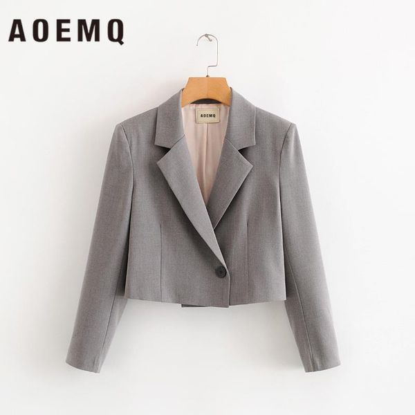 aoemq england high street jacket coats office lady bussiness suit gray solid short jackets one button women clothing, Black;brown
aoemq england high street jacket coats office lady bussiness suit gray solid short jackets one button women clothing, Black;brown