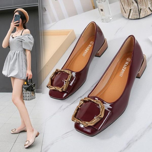 polygon plated buckle belt patent leather flat loafers women shoes slip on shallow square toe ballet shoes woman comfy moccasins, Black
polygon plated buckle belt patent leather flat loafers women shoes slip on shallow square toe ballet shoes woman comfy moccasins, Black