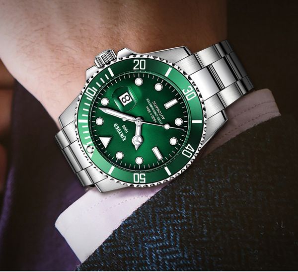 high end men's business mechanical watch fully automatic solid stainless steel men's watch water ghost waterproof luminous table w, Slivery;black
high end men's business mechanical watch fully automatic solid stainless steel men's watch water ghost waterproof luminous table w, Slivery;black