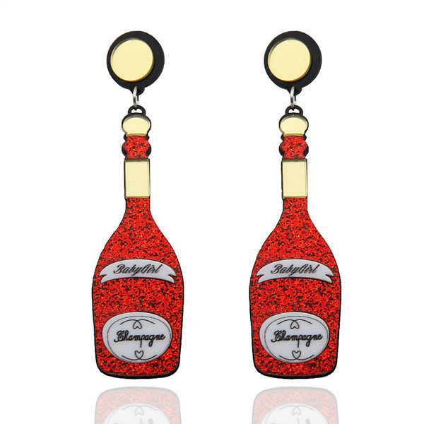 fashion acrylic fashion fans bottle champagne women earrings party summer accessory, Silver
fashion acrylic fashion fans bottle champagne women earrings party summer accessory, Silver