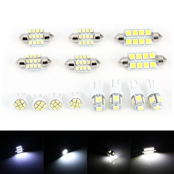 14pcs white led interior package kit for t10 31mm map dome license plate lights width lamp reading license plate light 6000k
14pcs white led interior package kit for t10 31mm map dome license plate lights width lamp reading license plate light 6000k