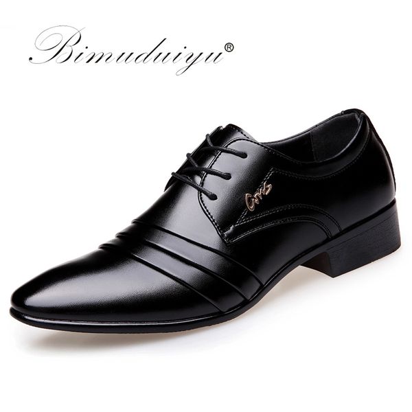 bimuduiyu men oxfords dress shoes fashion lace-up wedding black shoes mens pointed toe formal office big size
bimuduiyu men oxfords dress shoes fashion lace-up wedding black shoes mens pointed toe formal office big size