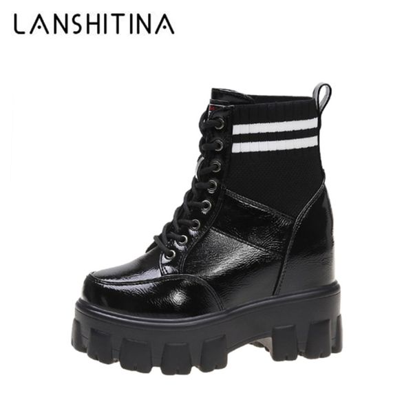 new women winter shoes 2019 fashion ankle boots woman lace-up platform high heels ladies sock boots high plush warm sneakers, Black
new women winter shoes 2019 fashion ankle boots woman lace-up platform high heels ladies sock boots high plush warm sneakers, Black